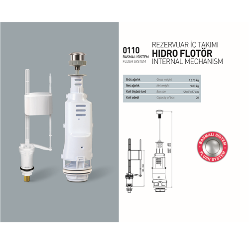 NKP BASMALI İÇ TAKIM HİDRO FLATÖRLÜ